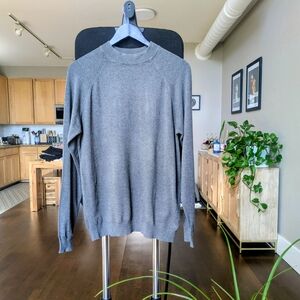 Zara Men's Charcoal Crewneck Sweater